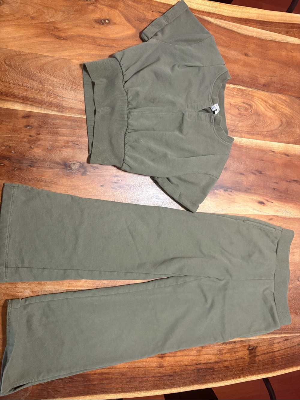 Habitual Olive Green Kids Matching Set
